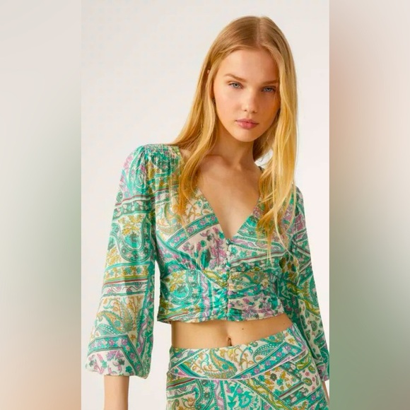 NWT BA&SH FINKA CROPPED TOP SIZE XS - Picture 1 of 11